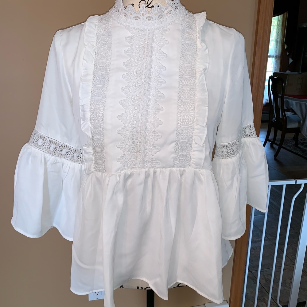 Crochet babydoll top
